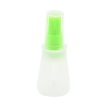 Portable Silicone Oil Bottle with Brush